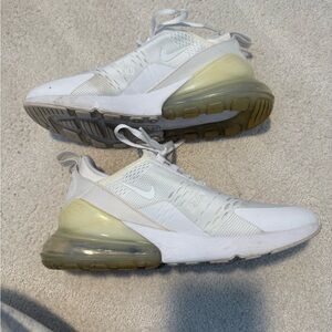 Nike Air Max 270 in White and Cream